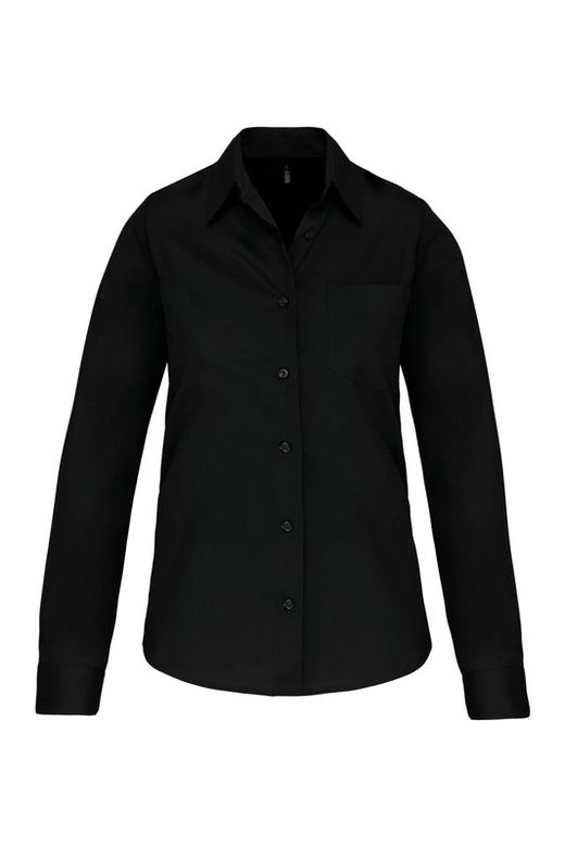 POPLIN-SHIRT MIT LANGEN ÄRMELN FÜR FRAUEN