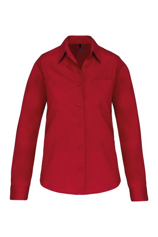 POPLIN-SHIRT MIT LANGEN ÄRMELN FÜR FRAUEN