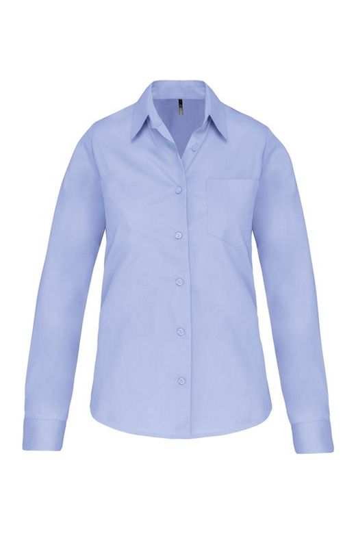POPLIN-SHIRT MIT LANGEN ÄRMELN FÜR FRAUEN