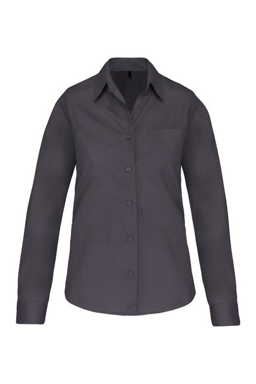 POPLIN-SHIRT MIT LANGEN ÄRMELN FÜR FRAUEN