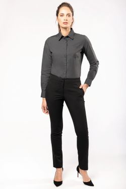 POPLIN-SHIRT MIT LANGEN ÄRMELN FÜR FRAUEN