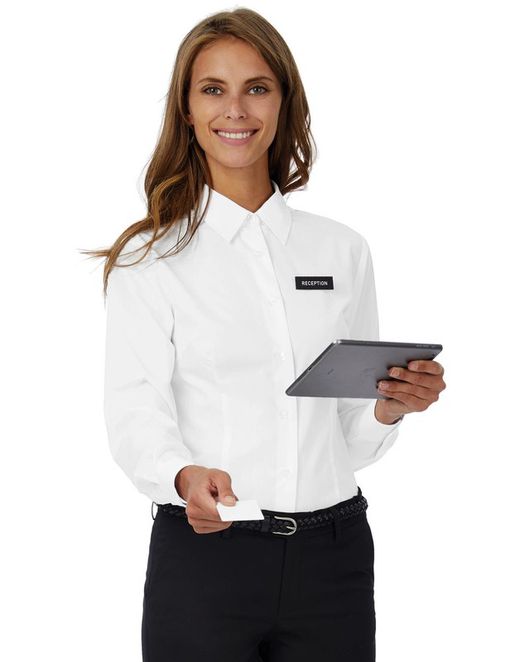 Smart Popeline Shirt LSL / Frauen