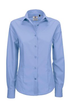 Smart Popeline Shirt LSL / Frauen