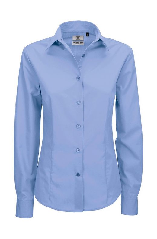Smart Popeline Shirt LSL / Frauen