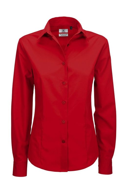 Smart Popeline Shirt LSL / Frauen