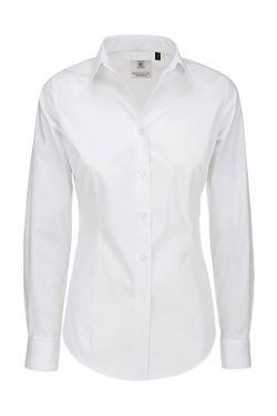 Camisa Popelina Stretch Black Tie LSL/women