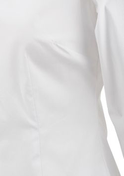 Stretch Popeline Shirt Black Tie LSL / Frauen