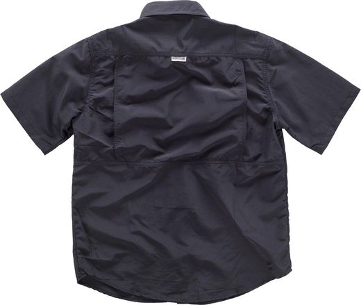 Safari Multi-Pocket Kurzarmhemd Weiß