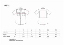 Safari multi-pocket short sleeve shirt Black