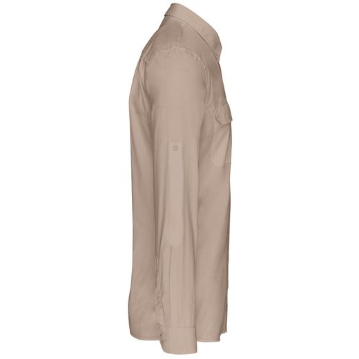Herren Langarm Safari Shirt