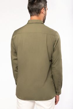 Herren Langarm Safari Shirt