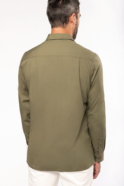 Herren Langarm Safari Shirt