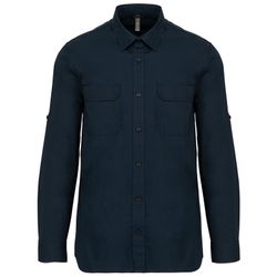 Herren Langarm Safari Shirt