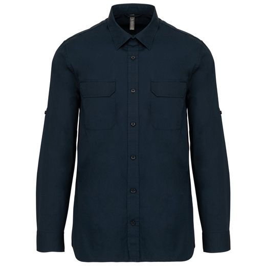 Herren Langarm Safari Shirt