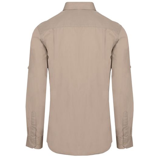 Herren Langarm Safari Shirt