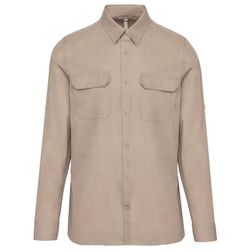 Herren Langarm Safari Shirt