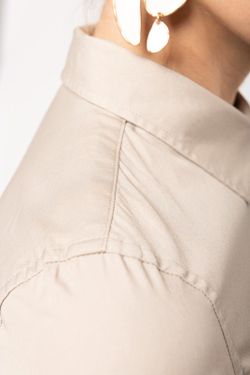 Damen Langarm Safari Shirt