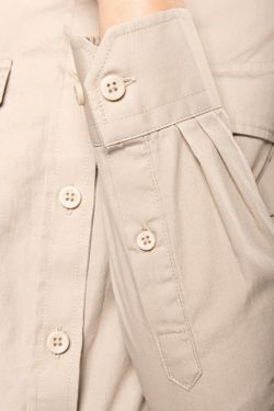 Damen Langarm Safari Shirt