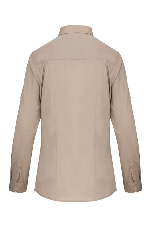 Damen Langarm Safari Shirt