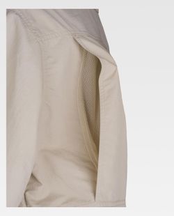 Safari Multi-Pocket Langarmhemd Beige