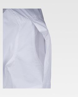 Safari Langarmhemd mit mehreren Taschen Weiß