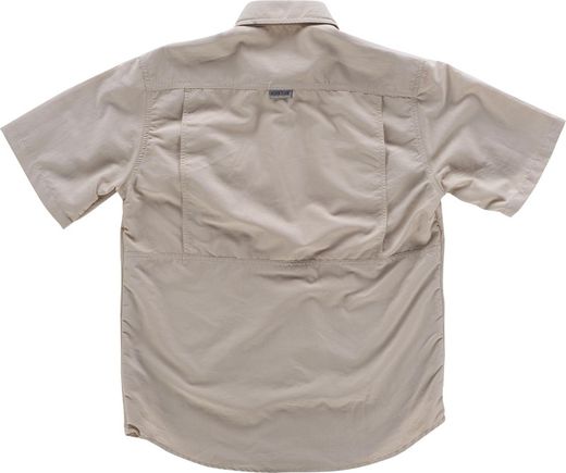 Safari Langarmhemd mit mehreren Taschen Schwarz