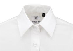 Scharfes Kurzarm-Twill-Shirt für Frauen
