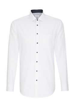 Seidensticker Contrast Patch Regular Fit 1/1 camicia business colletto kent