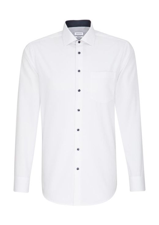 Seidensticker Contrast Patch Regular Fit 1/1 camicia business colletto kent