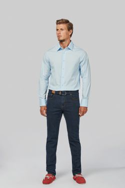 MÄNNER LANGES ÄRMEL-STRETCH-SHIRT