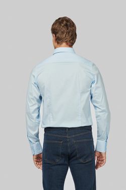 MÄNNER LANGES ÄRMEL-STRETCH-SHIRT