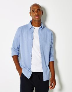 Camisa Tailored Fit Superwash® 60º Piqué