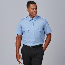 Camisa Unisex Charreteras M/C Elastan "Red Line"