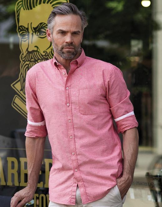 Herren gewaschenes Oxford-Hemd