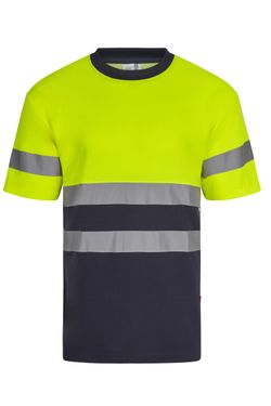 Camiseta algodón bicolor mc av