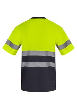 Camiseta algodón bicolor mc av