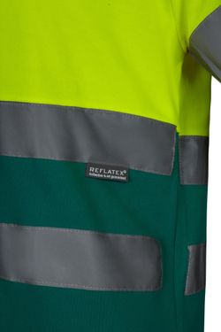 Camiseta algodón bicolor mc av
