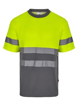 Camiseta algodón bicolor mc av
