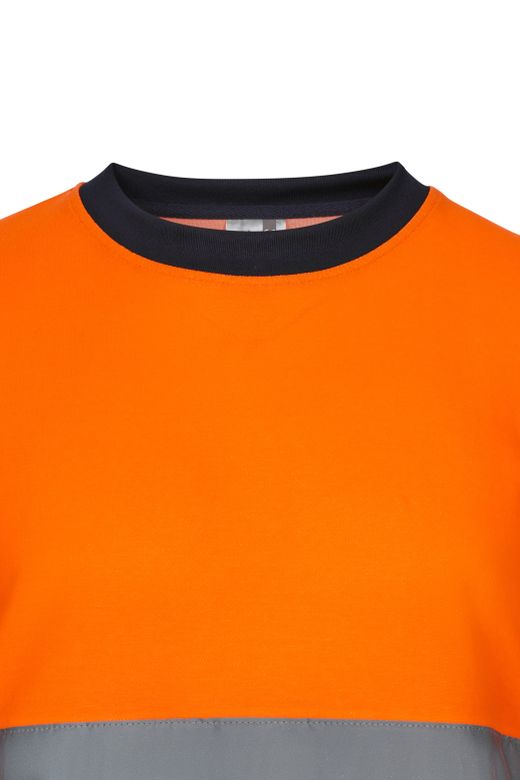 Camiseta algodón bicolor mc av