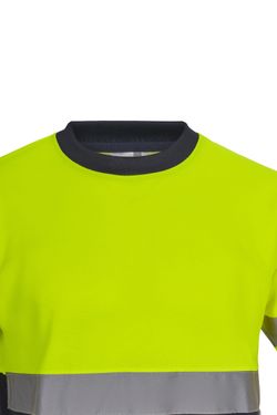 Camiseta algodón bicolor mc av