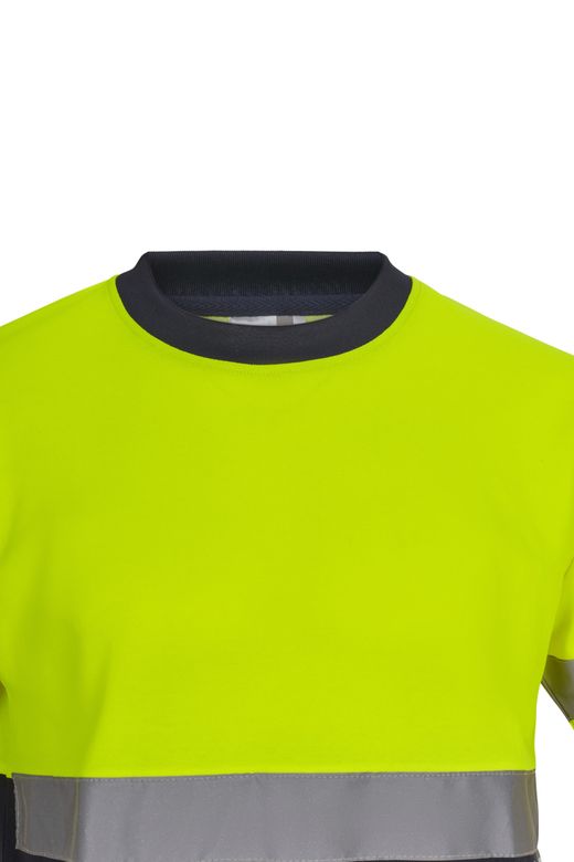 Camiseta algodón bicolor mc av