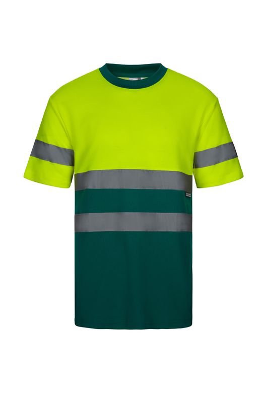 Camiseta algodón bicolor mc av