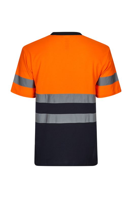 Camiseta algodón bicolor mc av
