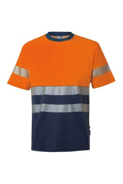 Camiseta algodón bicolor mc rs