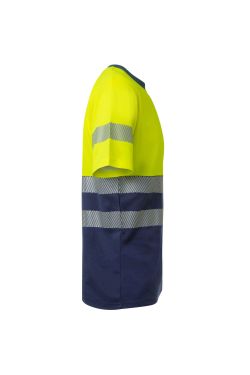 Camiseta algodón bicolor mc rs