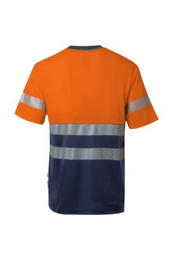 Camiseta algodón bicolor mc rs