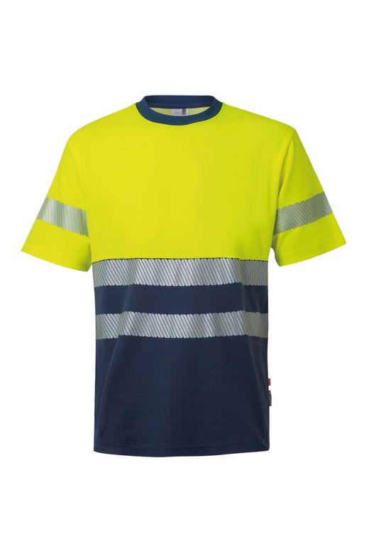 Camiseta algodón bicolor mc rs