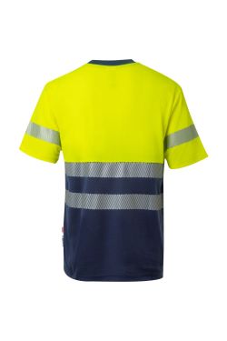 Camiseta algodón bicolor mc rs
