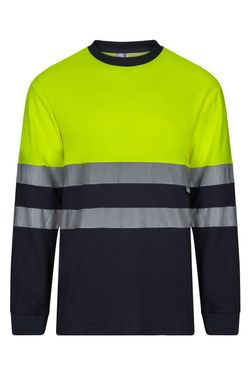 Camiseta algodón bicolor ml av