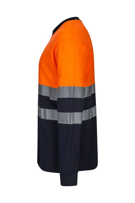 Camiseta algodón bicolor ml av